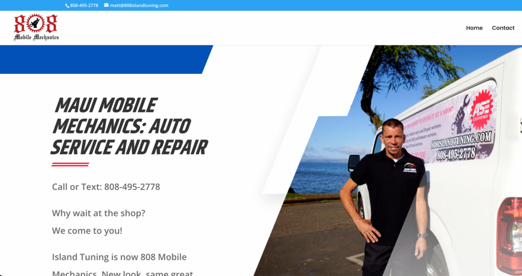 808 Mobile Mechanics Website